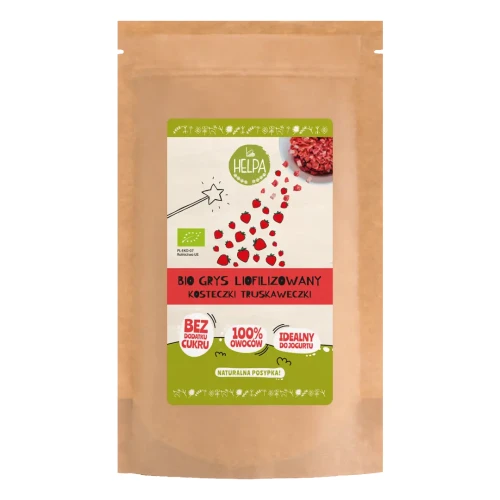 Bio Grys liofilizowany Kosteczki Truskaweczki