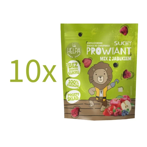 Zestaw - 10 x Suchy Prowiant Mix z Jabłkiem