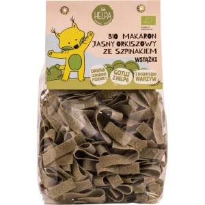 Bio Makaron Jasny Orkiszowy ze Szpinakiem Wstążki 250 g